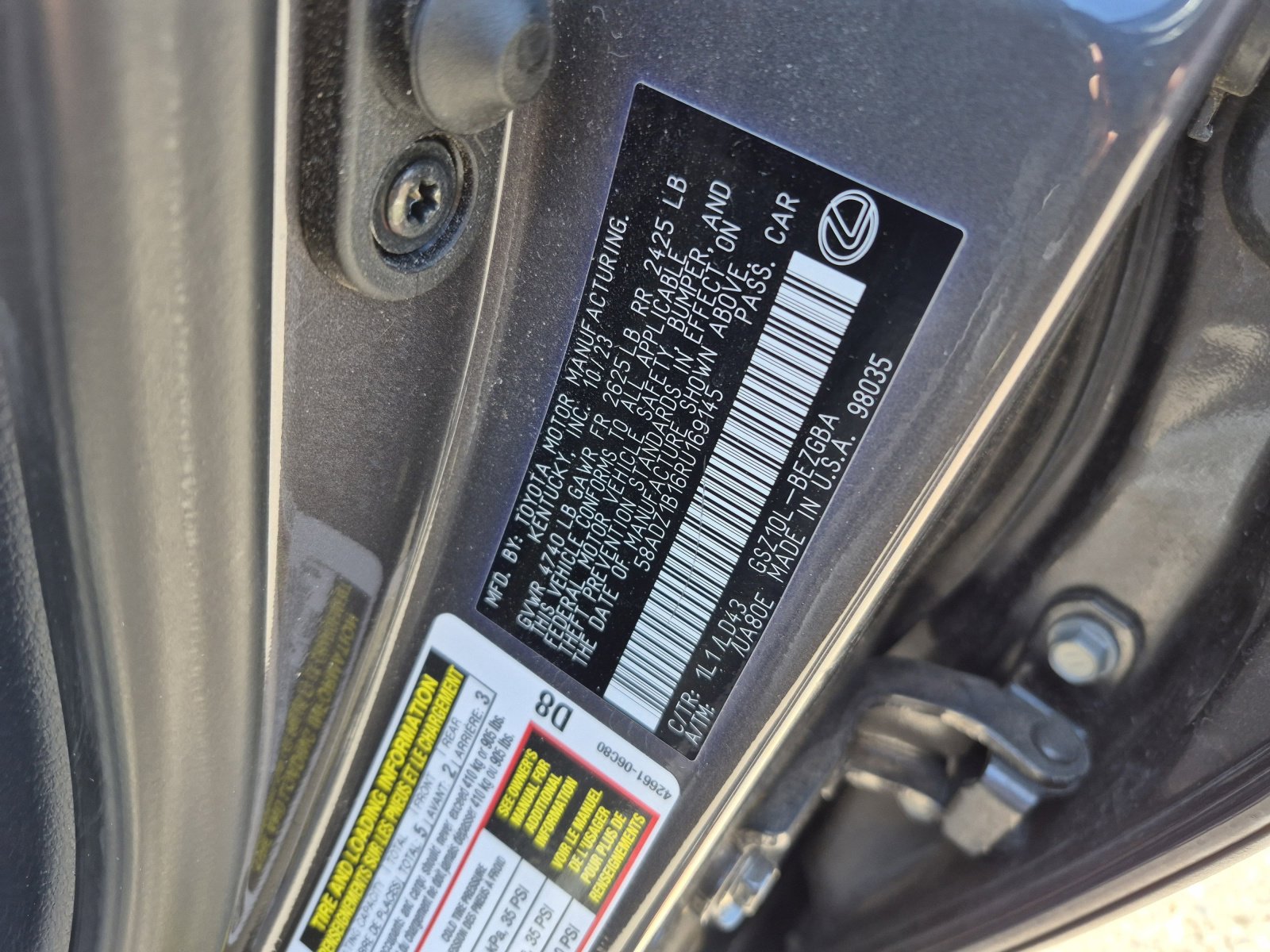 Used 2024 Lexus ES 350 w/ Premium Package FWD image 25
