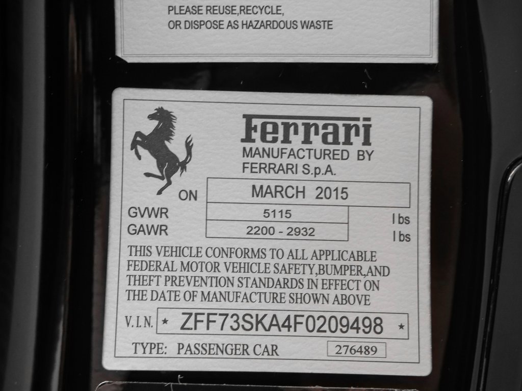Certified 2015 Ferrari FF image 21