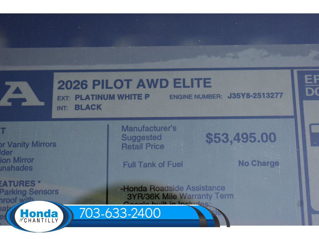 New 2026 Honda Pilot Elite image 41
