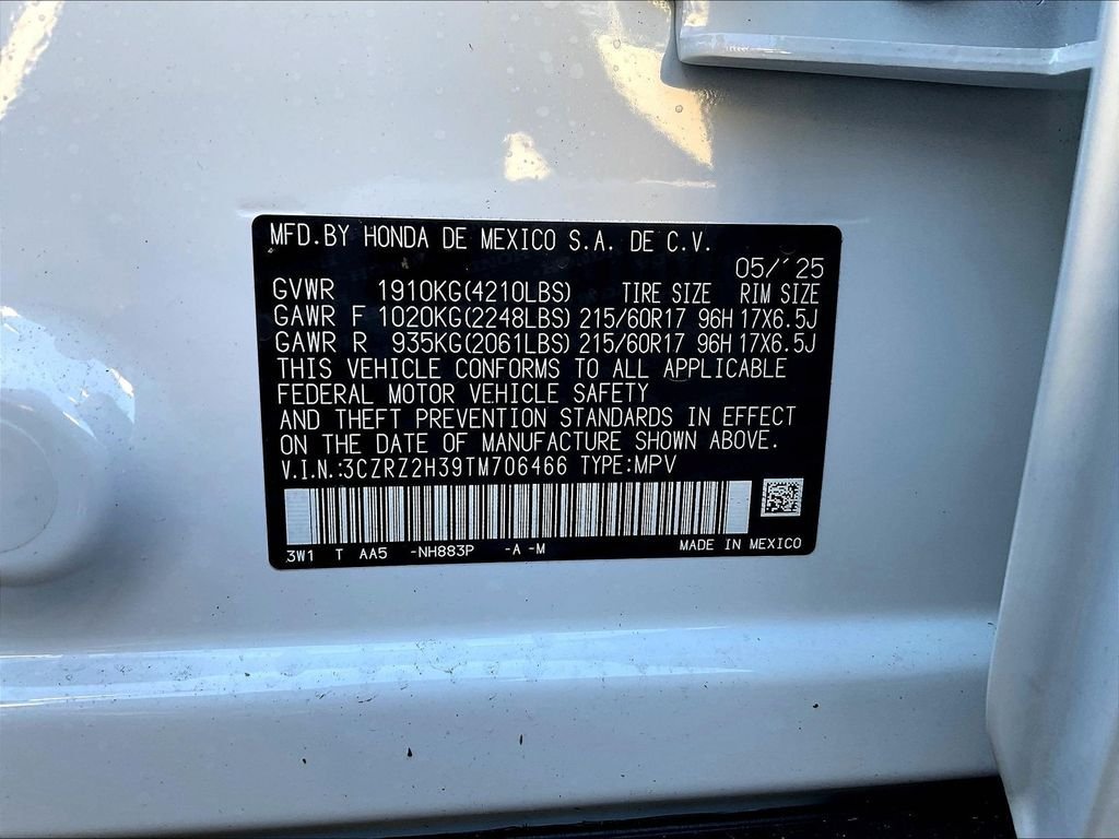 New 2026 Honda HR-V LX image 17