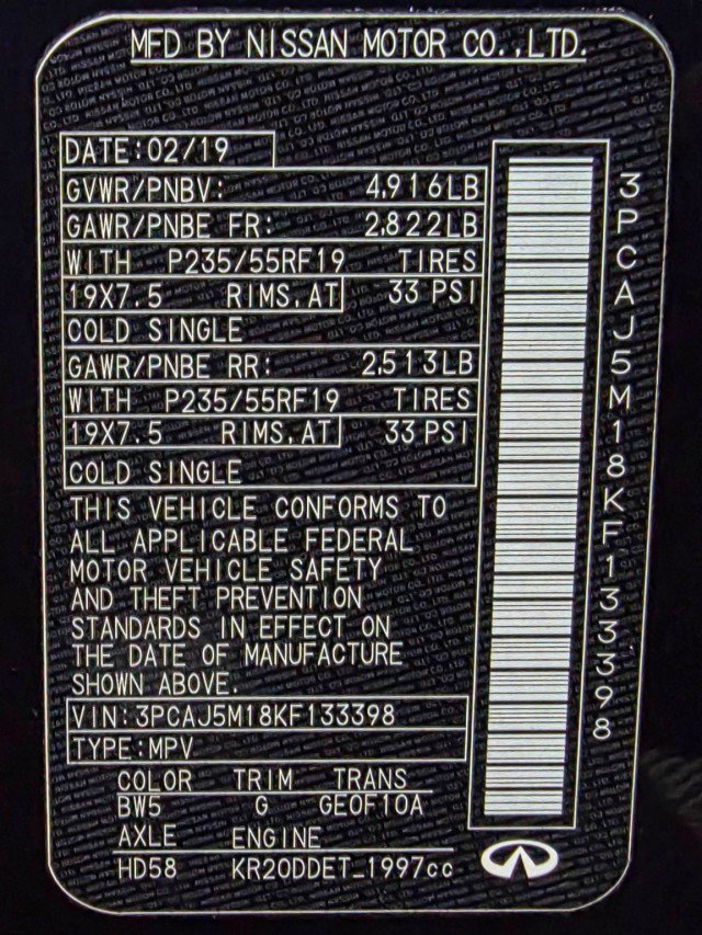 Used 2019 INFINITI QX50 Luxe w/ Navigation Package image 43