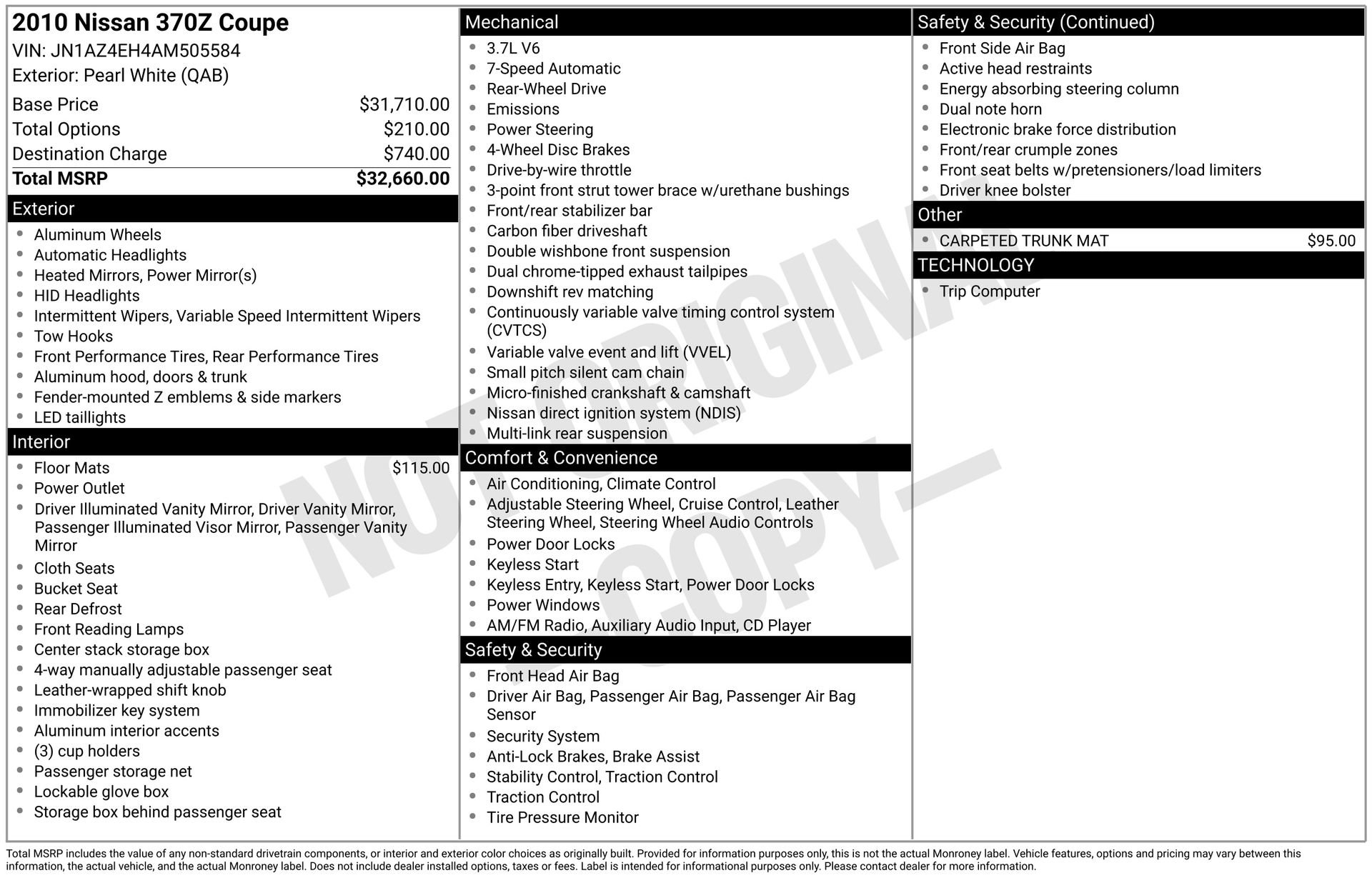 Used 2010 Nissan 370Z Base image 21