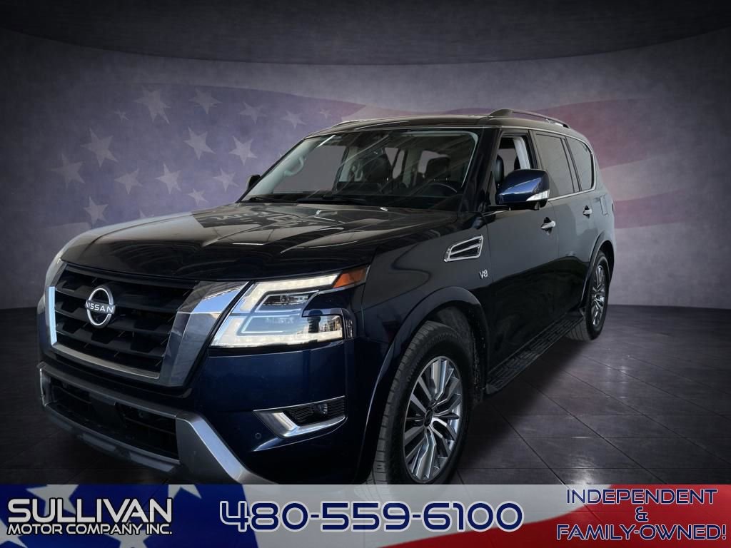 Used 2021 Nissan Armada SL w/ Captain's Chairs Package RWD image 1