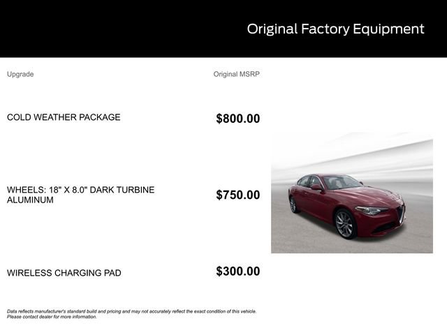 Used 2021 Alfa Romeo Giulia Sprint w/ Cold Weather Package image 10