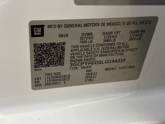 Certified 2020 Chevrolet Silverado 1500 LT Trail Boss AWD/4WD image 28