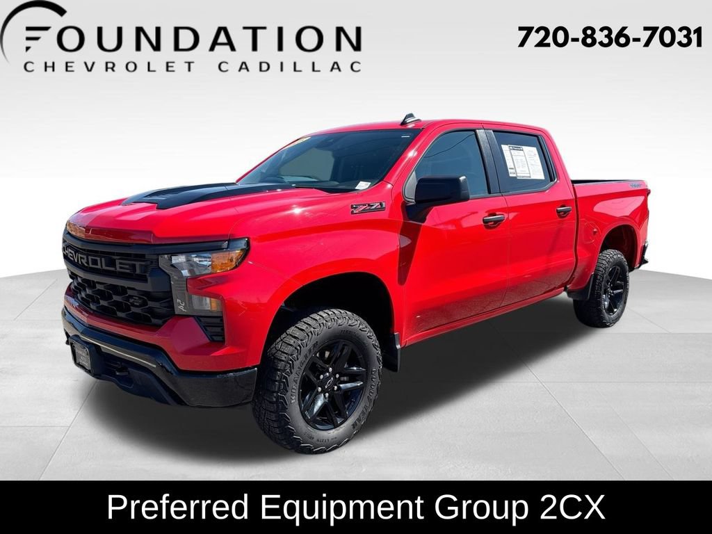 Certified 2025 Chevrolet Silverado 1500 Custom Trail Boss w/ Dark Appearance Package