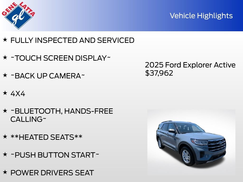 Used 2025 Ford Explorer Active AWD/4WD image 33