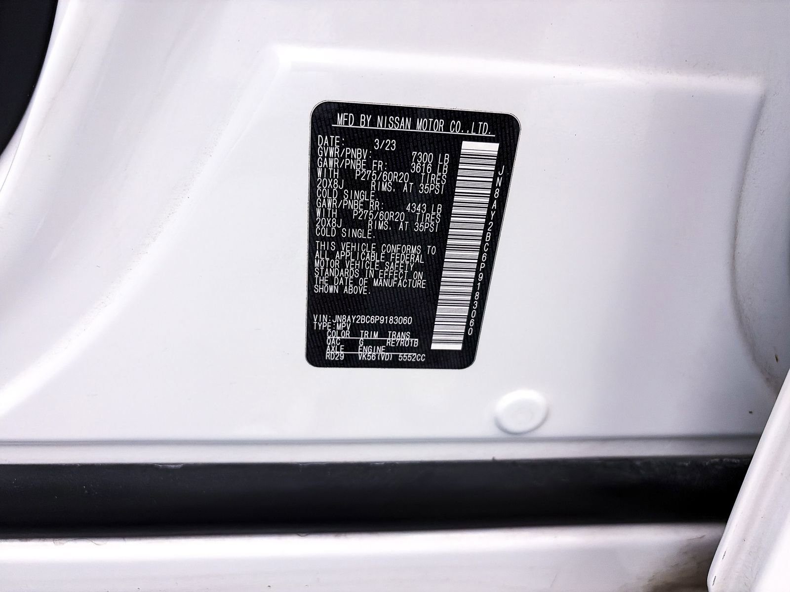 Used 2023 Nissan Armada SL RWD image 43
