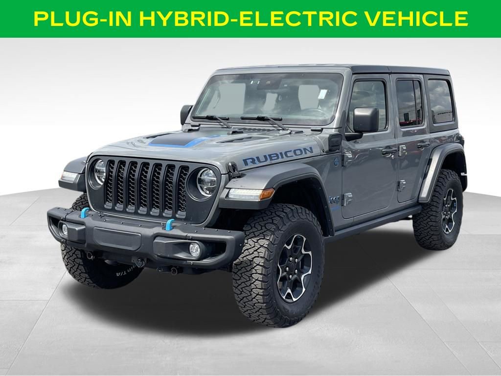Used 2022 Jeep Wrangler Unlimited Rubicon 4xe w/ Steel Bumper Group AWD/4WD image 3