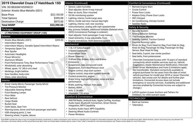 Used 2019 Chevrolet Cruze LT image 5