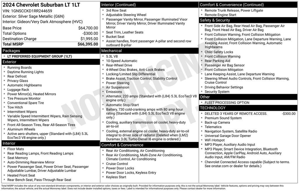 Used 2024 Chevrolet Suburban LT RWD image 35