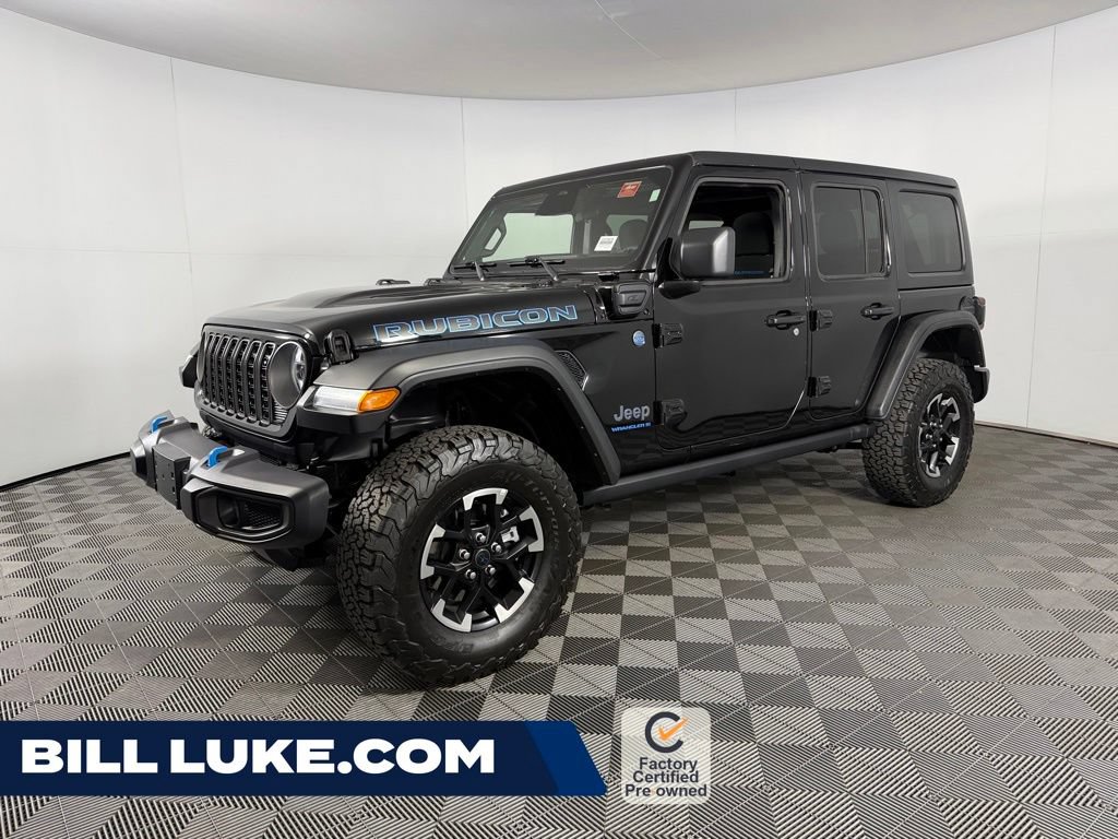 Certified 2025 Jeep Wrangler Unlimited Rubicon 4xe w/ Safety Group