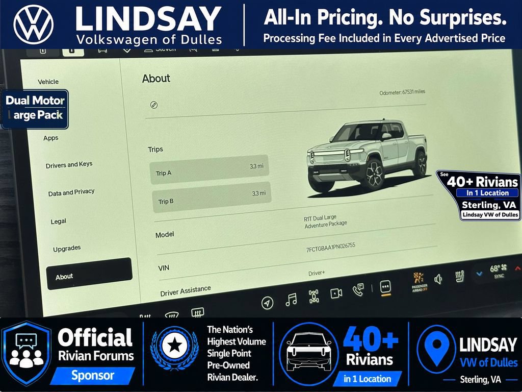 Used 2023 Rivian R1T Adventure AWD/4WD image 25