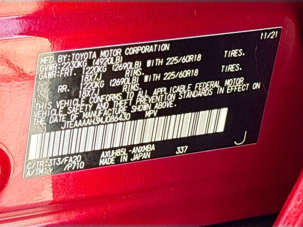 Used 2021 Toyota Venza LE w/ Carpet Mat Package (TMS) AWD/4WD image 34