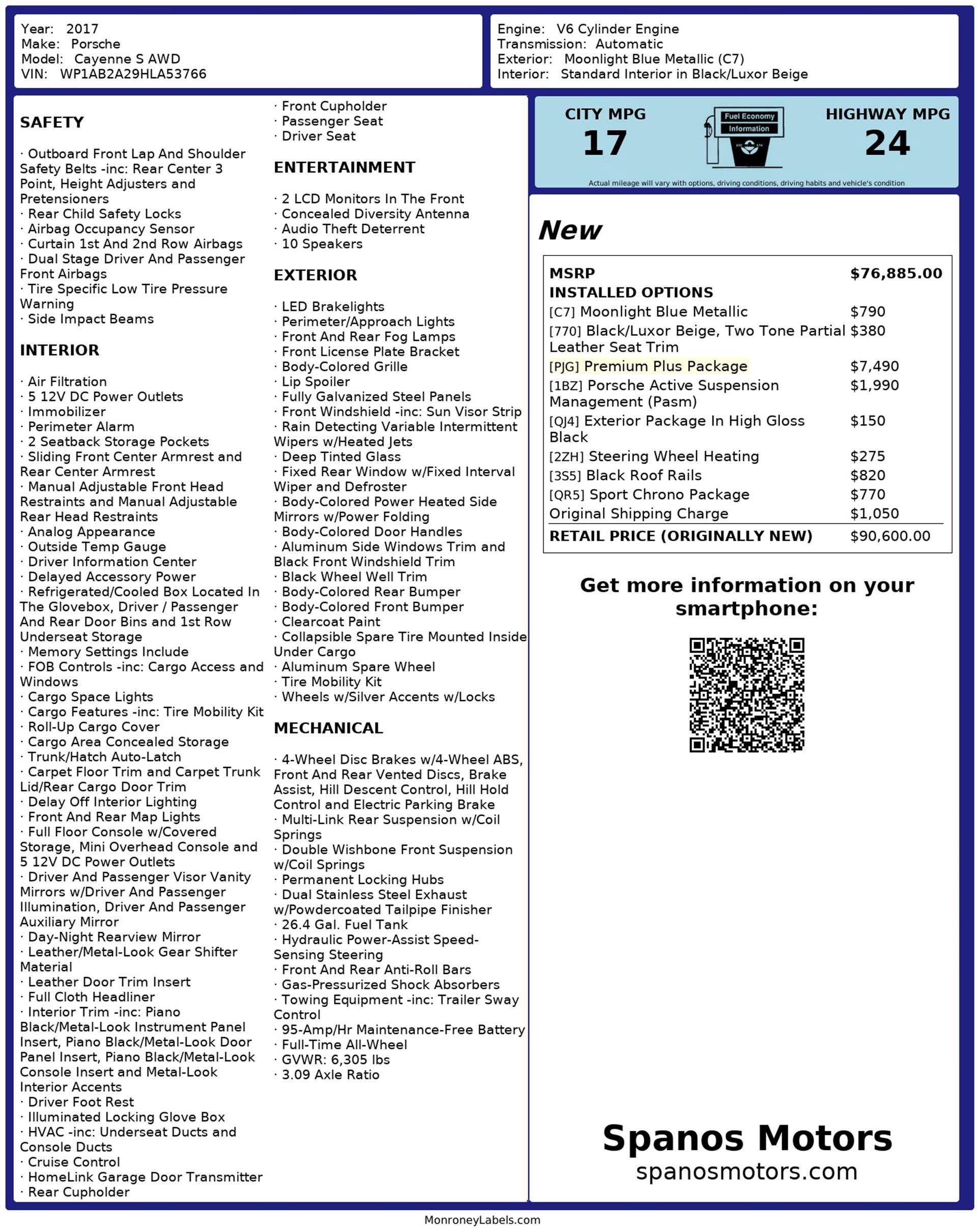 Used 2017 Porsche Cayenne S w/ Premium Plus Package image 3