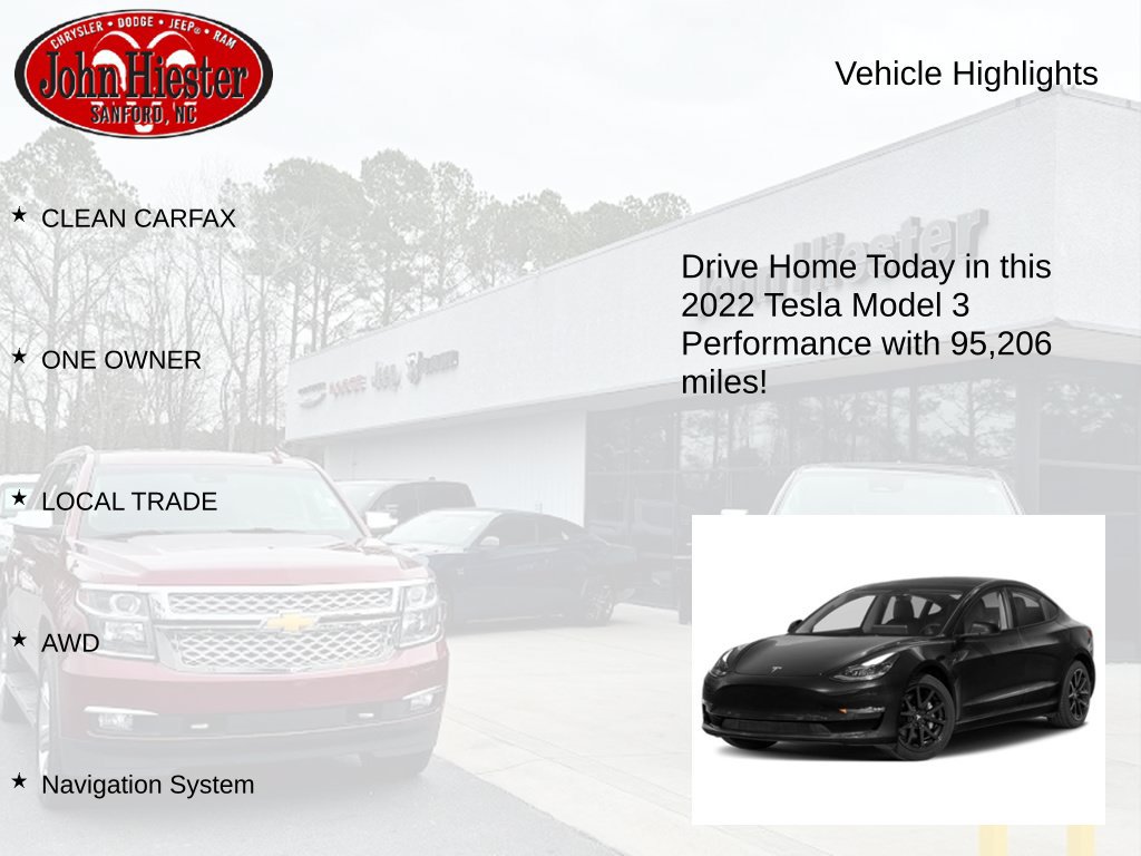 Used 2022 Tesla Model 3 Performance AWD/4WD image 3