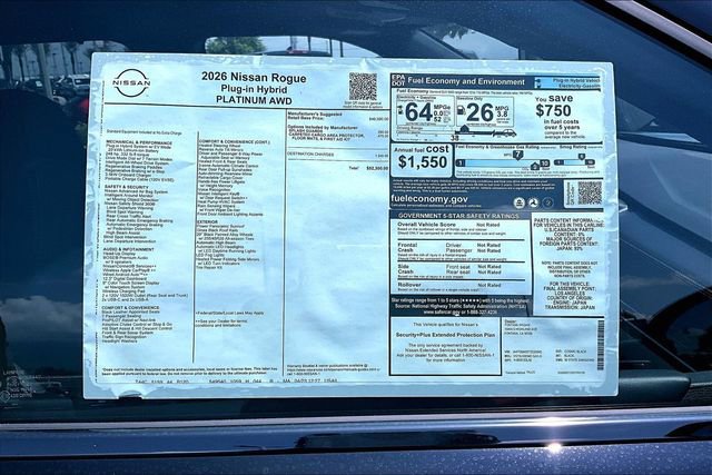 New 2026 Nissan Rogue Platinum AWD/4WD image 14