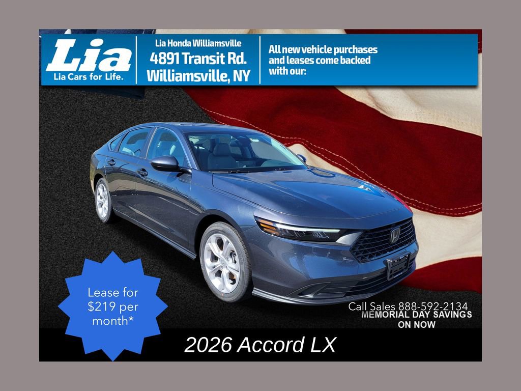 New 2026 Honda Accord LX 360° Tour