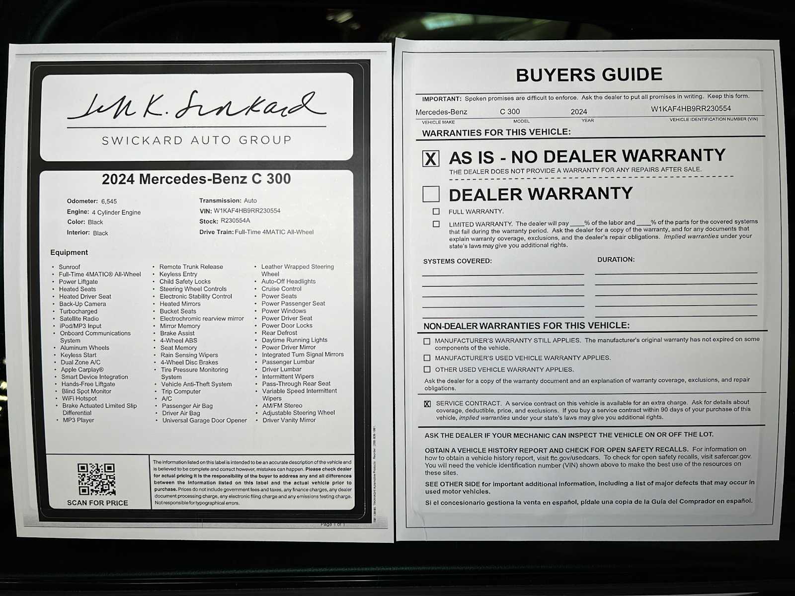 Used 2024 Mercedes-Benz C 300 4MATIC Sedan image 39