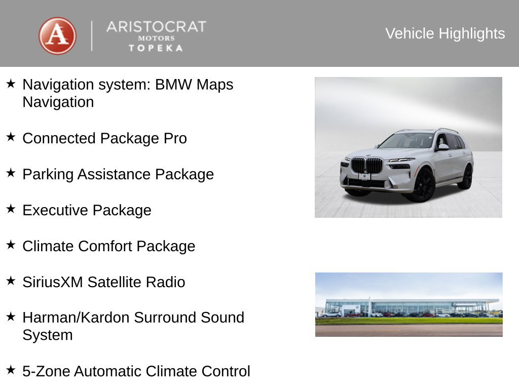 Certified 2025 BMW X7 xDrive40i w/ Executive Package AWD/4WD image 4