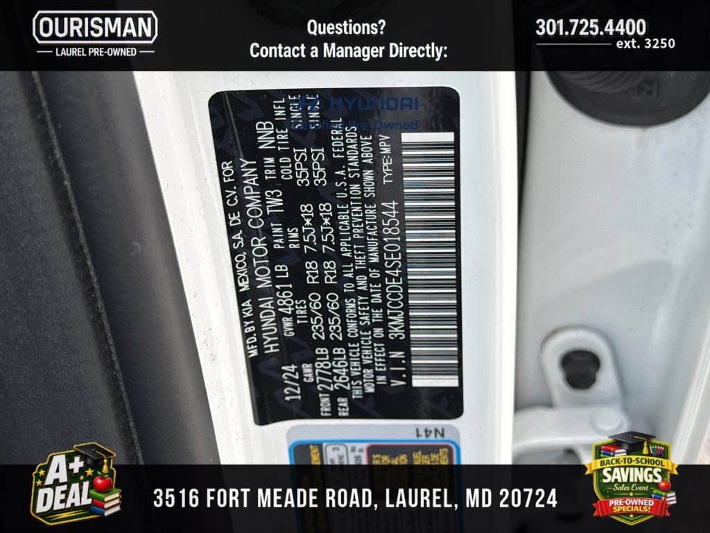 Certified 2025 Hyundai Tucson SEL AWD/4WD image 30