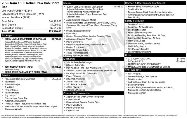 Used 2025 RAM 1500 Rebel w/ Rebel Level 2 Equipment Group image 10