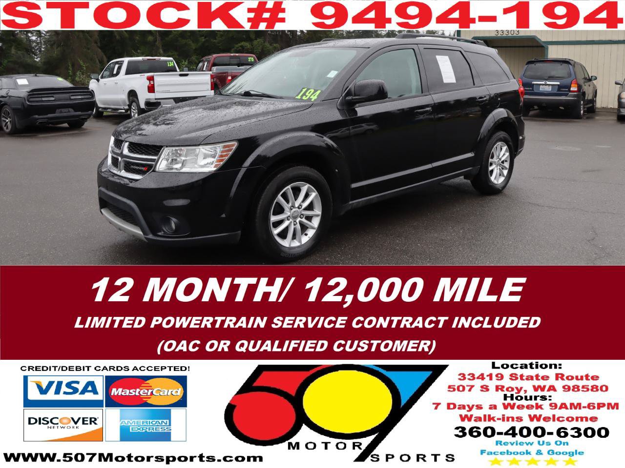 Used 2015 Dodge Journey SXT w/ Flexible Seating Group FWD image 2