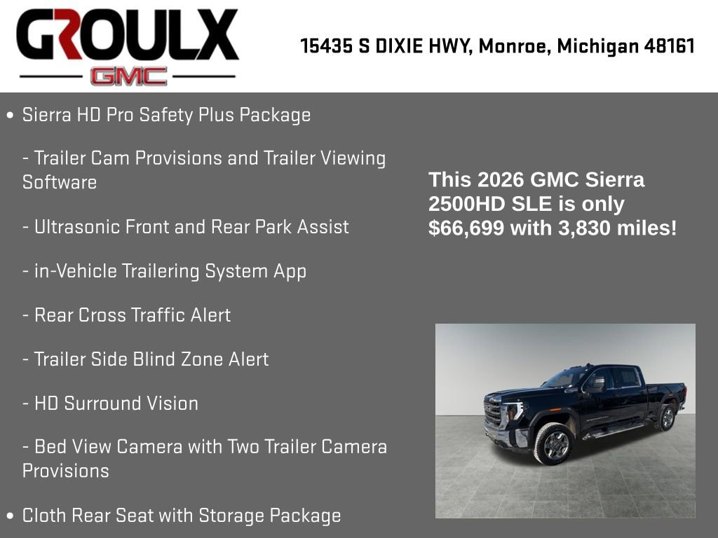 Used 2026 GMC Sierra 2500 SLE w/ SLE Value Package; image 30
