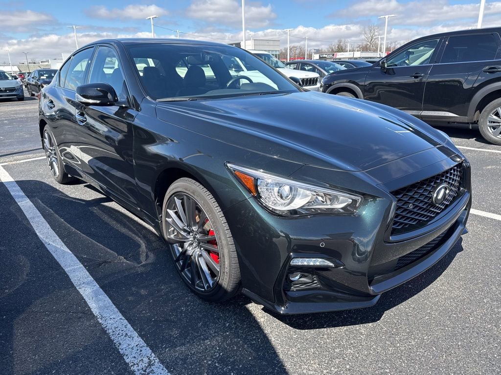 Used 2023 INFINITI Q50 Red Sport 400 w/ Black Opal Edition image 3