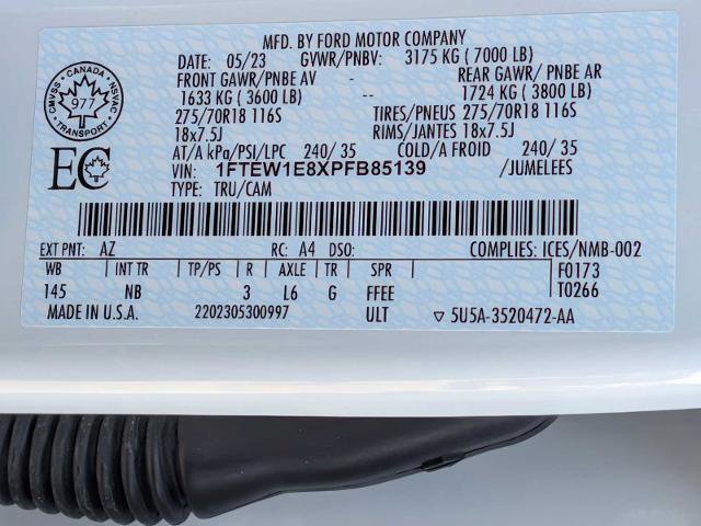 Certified 2023 Ford F150 Tremor w/ Equipment Group 402A High image 36