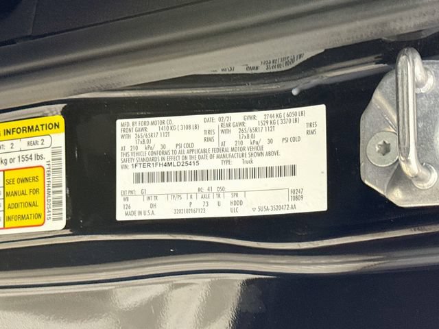 Used 2021 Ford Ranger Lariat w/ Equipment Group 501A High AWD/4WD image 31
