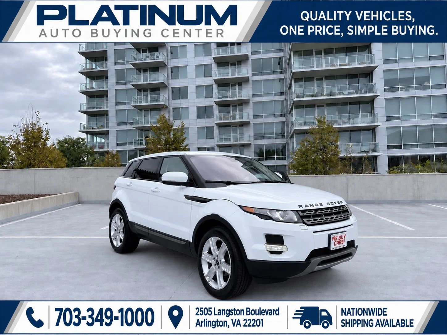 Used 2012 Land Rover Range Rover Evoque Pure Plus