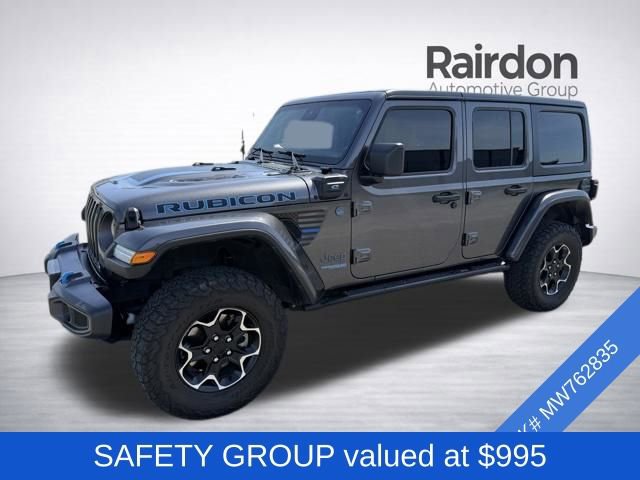 Used 2021 Jeep Wrangler Unlimited Rubicon 4xe w/ Safety Group AWD/4WD image 3