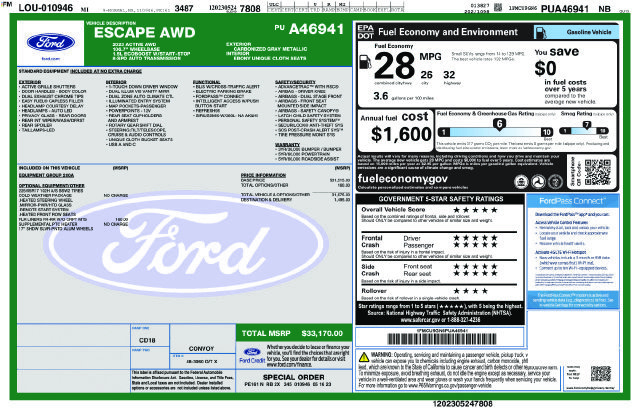 Used 2023 Ford Escape Active