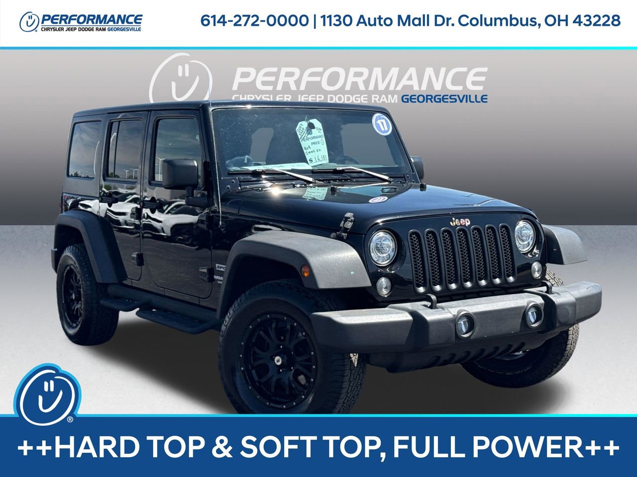 Used 2017 Jeep Wrangler Unlimited Sport w/ Quick Order Package 24S AWD/4WD image 1