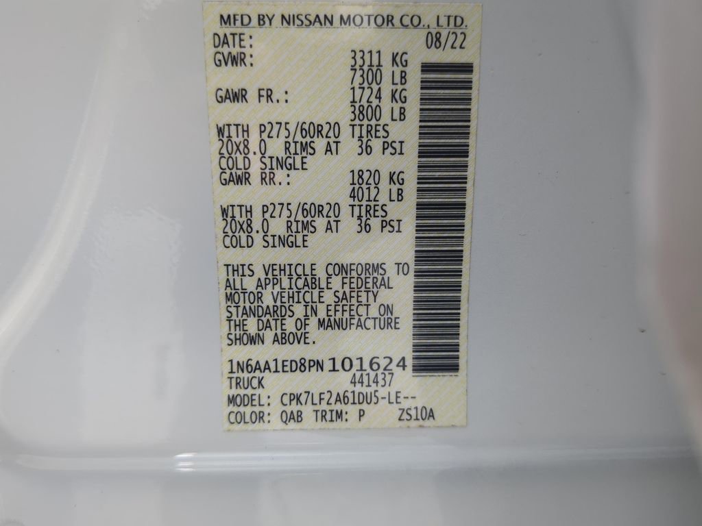 Used 2023 Nissan Titan Platinum Reserve w/ Off Road Protection Package AWD/4WD image 24