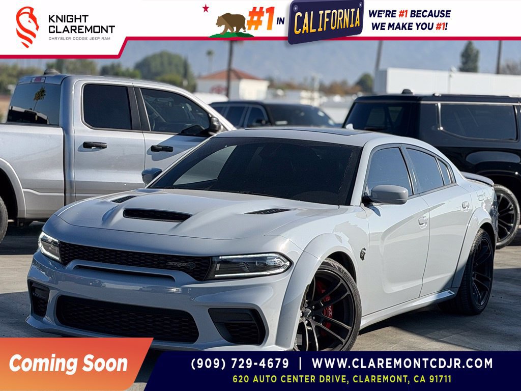 Used 2022 Dodge Charger SRT Hellcat w/ Carbon/Suede Interior Package RWD image 1