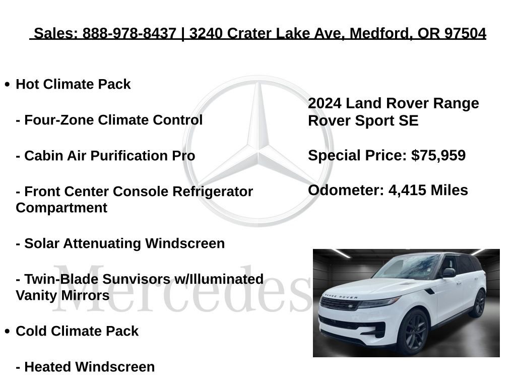 Used 2024 Land Rover Range Rover Sport SE image 5