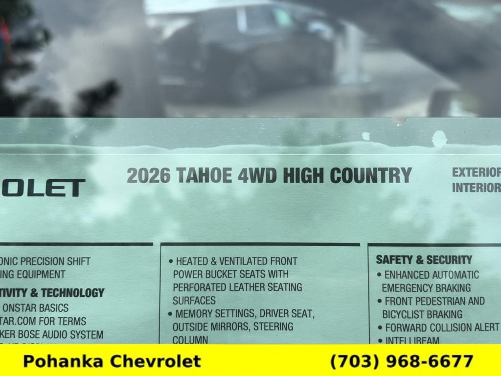 New 2026 Chevrolet Tahoe High Country AWD/4WD image 36