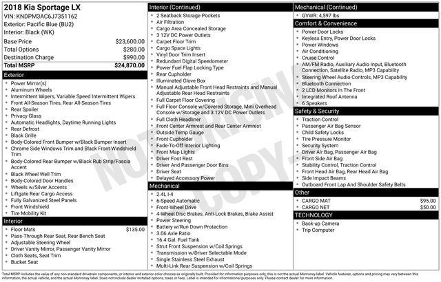 Used 2018 Kia Sportage LX image 5