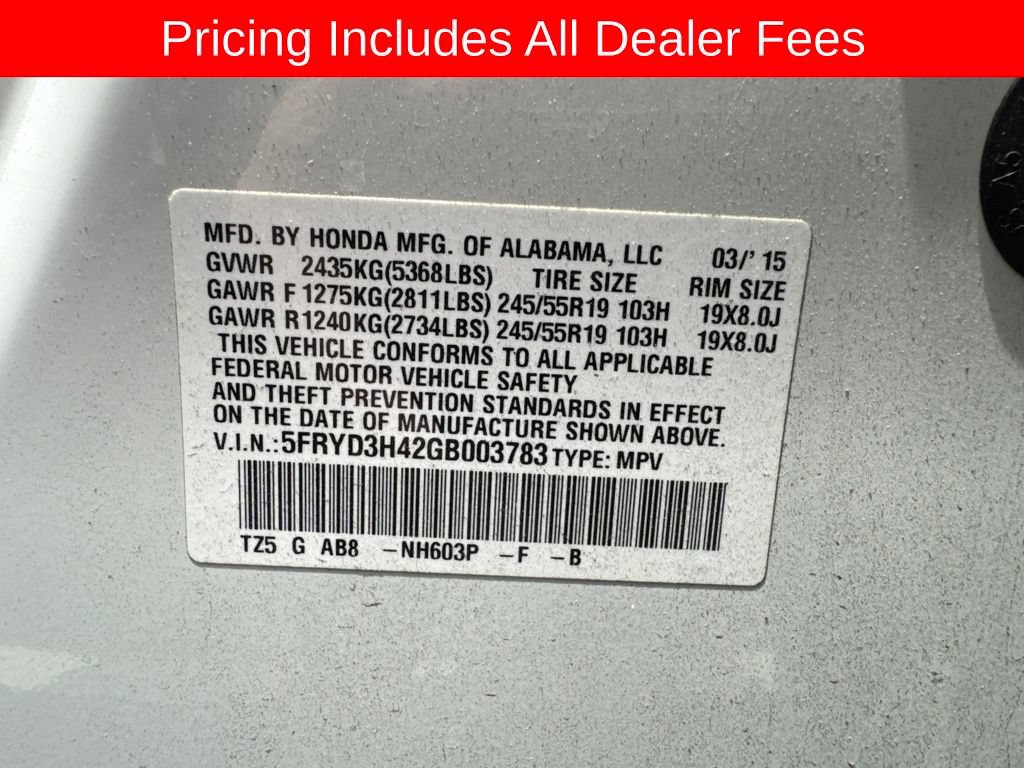 Used 2016 Acura MDX FWD w/ Technology Package image 15