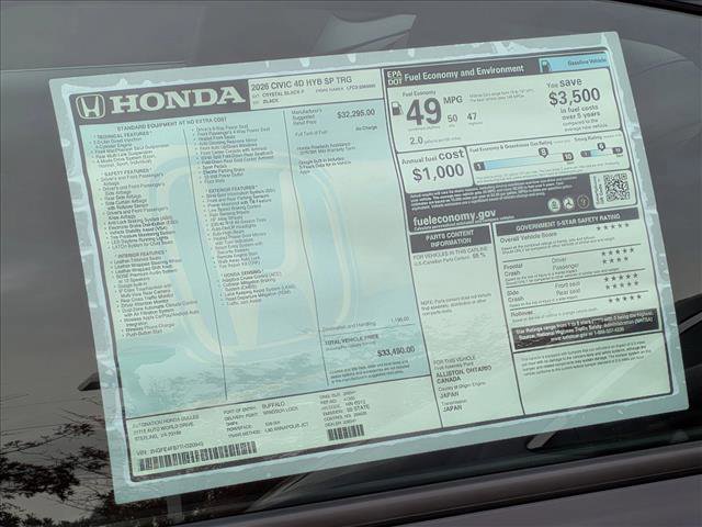 New 2026 Honda Civic Sport Touring image 18