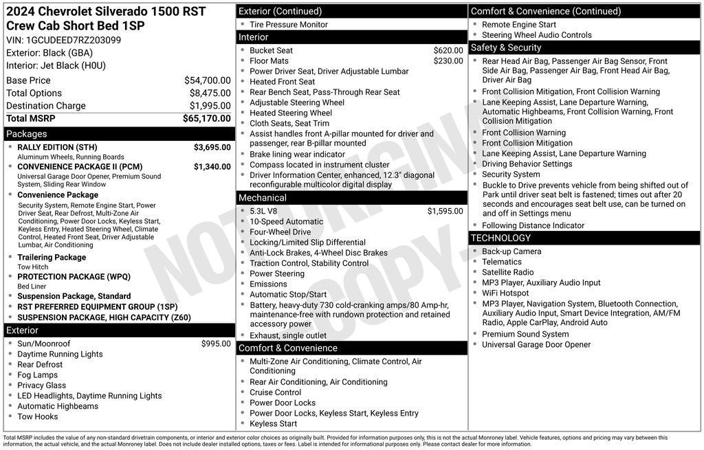 Used 2024 Chevrolet Silverado 1500 RST w/ Rally Edition AWD/4WD image 6