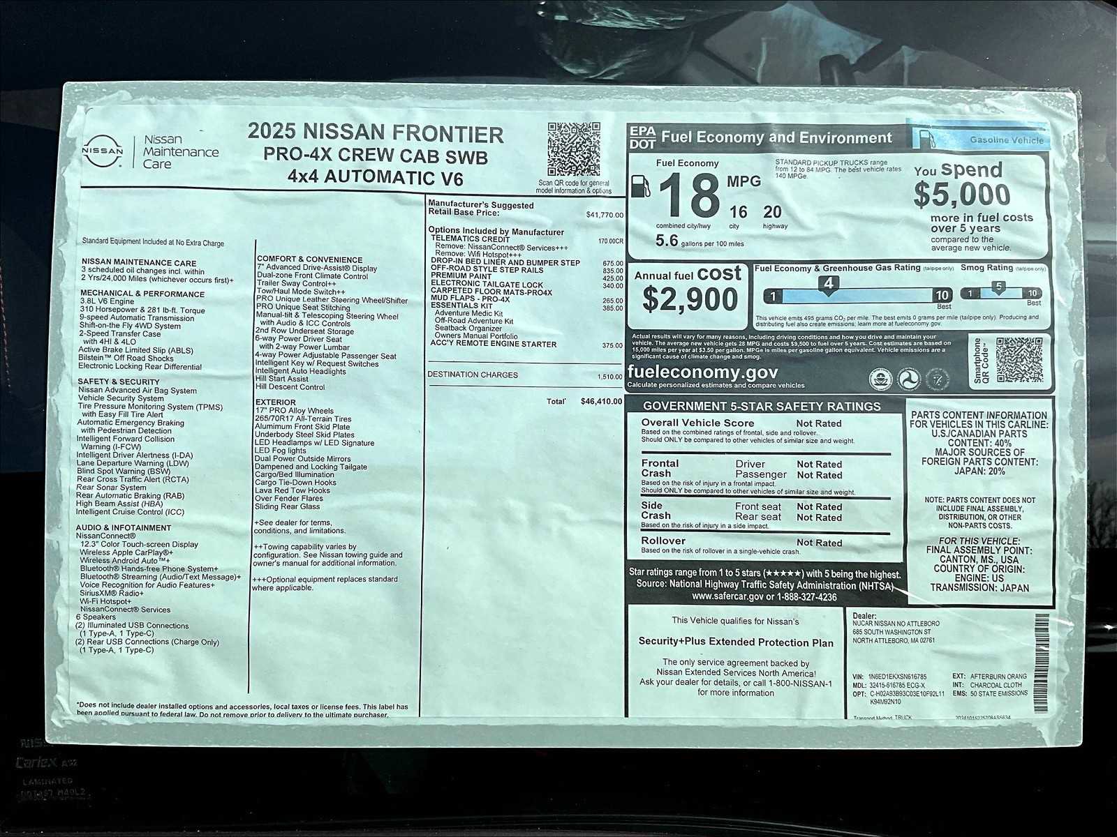 New 2025 Nissan Frontier PRO-4X image 17