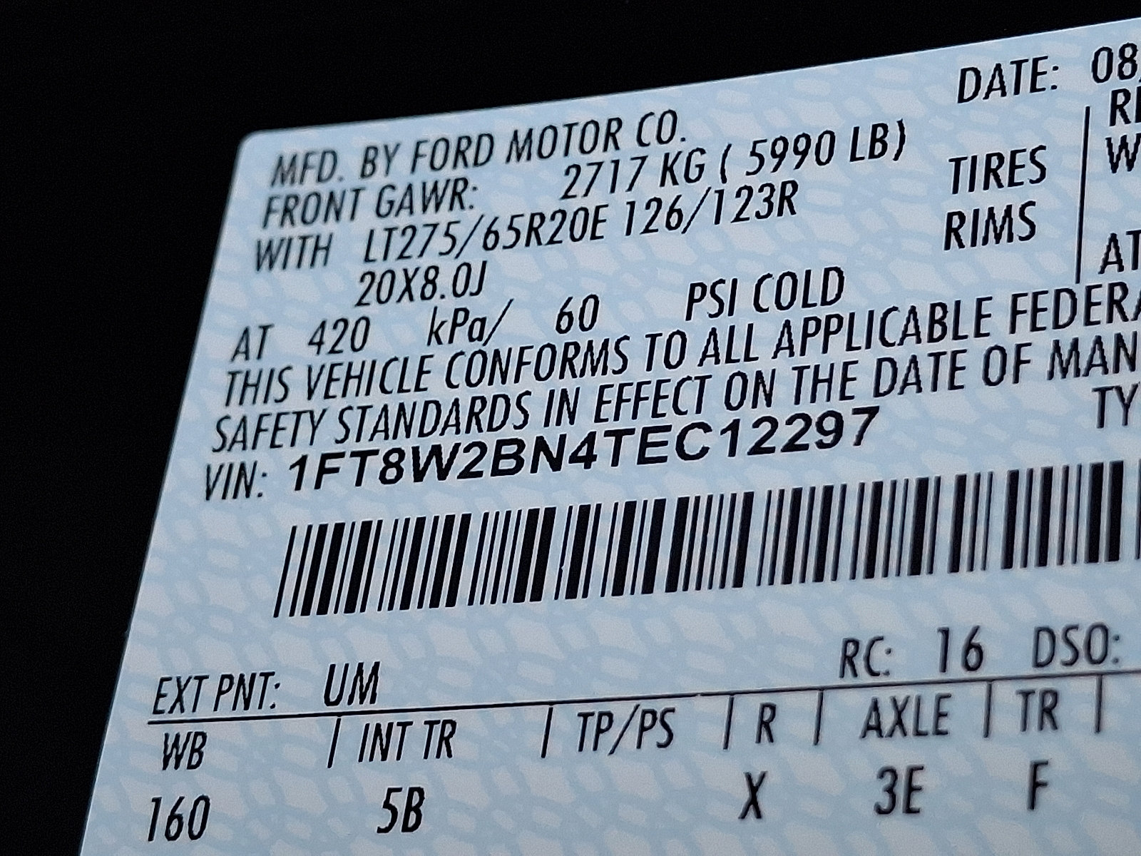 New 2026 Ford F250 Lariat image 20