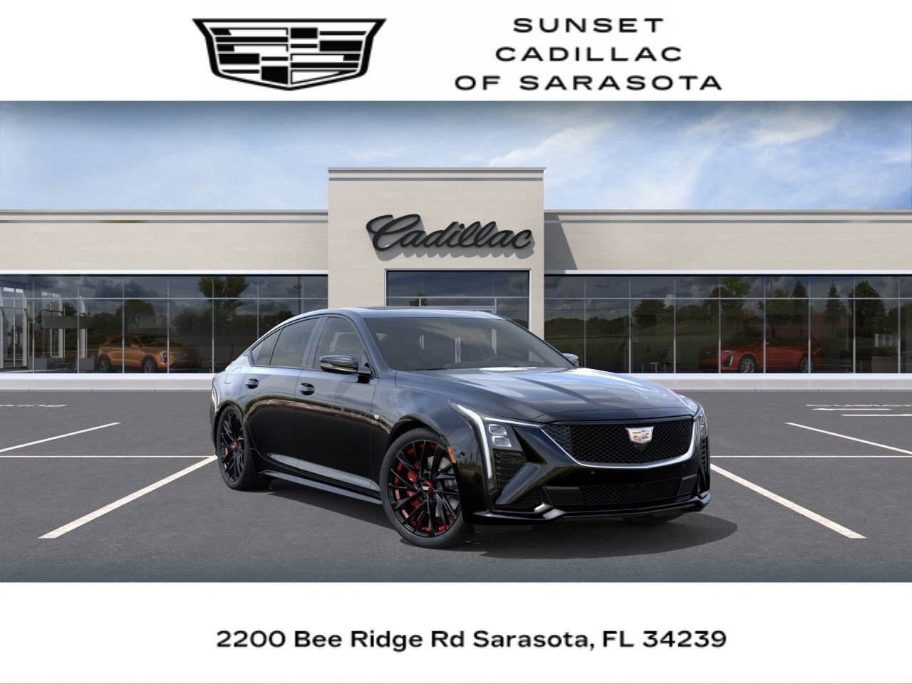New 2026 Cadillac CT5 Sport w/ LPO, Red Accent Package