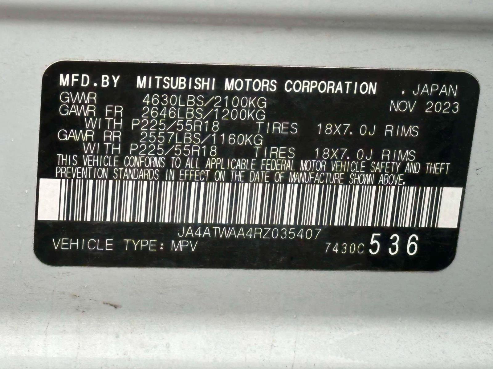 Used 2024 Mitsubishi Eclipse Cross SE AWD/4WD image 12