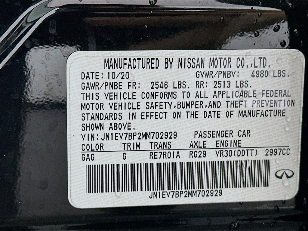 Used 2021 INFINITI Q50 Luxe w/ Cargo Package image 32