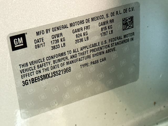 Used 2018 Chevrolet Cruze LT w/ Convenience Package FWD image 29