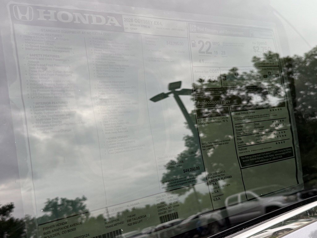 New 2026 Honda Odyssey EX-L image 27
